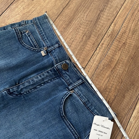 NWT Lisette L Denim Skirt size 8 - Picture 6 of 6